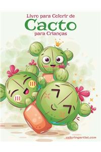 Livro para Colorir de Cacto para Crianças