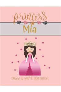 Princess Mia Draw & Write Notebook