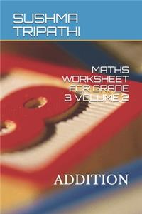 Maths Worksheet for Grade 3 Volume 2