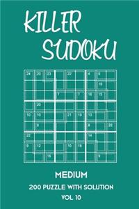 Killer Sudoku Medium 200 Puzzle With Solution Vol 10