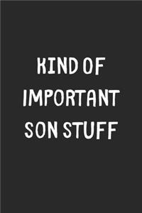 Kind Of Important Son Stuff
