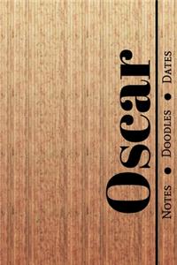 Manly Masculine Notebook with Personalized Monogram Oscar