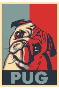 Pug Dot Grid Notebook