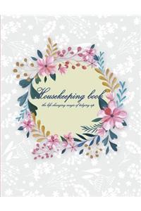 Housekeeping Book: Household Planner, Daily Routine Planner, Cleaning and Organizing Your House 120 Pages Large Size 8.5