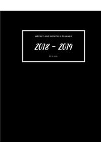 2018-2019 Planner Weekly And Monthly