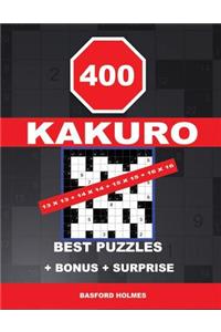400 KAKURO 13 x 13 + 14 x 14 + 15 x 15 + 16 x 16 best puzzles + BONUS + surprise