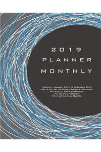 2019 Planner Monthly