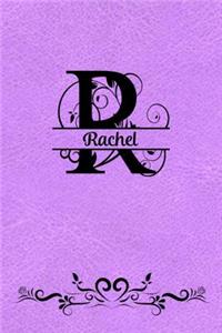 Split Letter Personalized Journal - Rachel