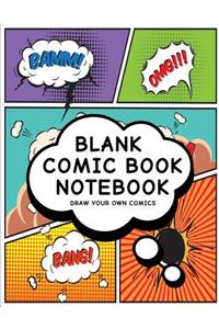 Blank Comic Book Notebook