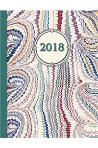 2018 Diary Teal Design