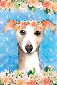 Bullet Journal Notebook for Dog Lovers Italian Greyhound in Flowers 4