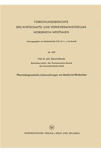 Pharmakognostische Untersuchungen Am Medizinal-Rhabarber