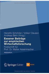 Essener Beiträge Zur Empirischen Wirtschaftsforschung