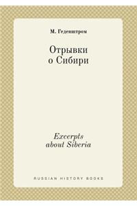 Excerpts about Siberia