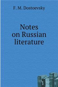 Notes on Russian Literature