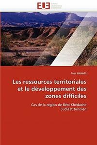 Les Ressources Territoriales Et Le D�veloppement Des Zones Difficiles