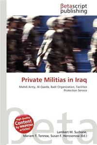 Private Militias in Iraq