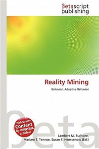 Reality Mining