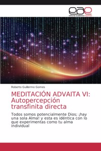 Meditación Advaita VI: Autopercepción transfinita directa