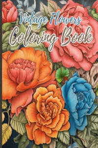 Vintage Flowers Coloring Book