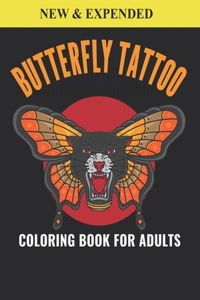 Butterfly Tattoo Coloring Book For Adults