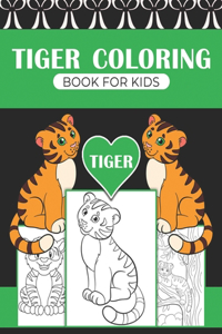 Tiger coloring book for kids