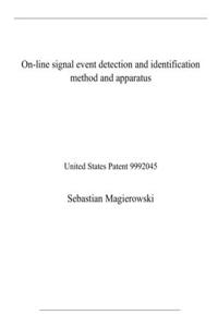 On-line signal event detection and identification method and apparatus