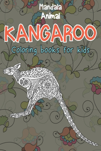 Mandala Coloring Books for Kids - Animal - Kangaroo