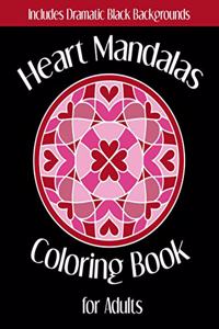Heart Mandalas Coloring Book for Adults