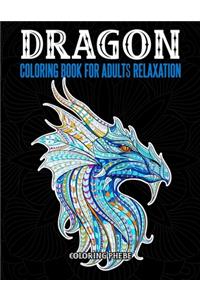 Dragons Coloring Book For Adults Relaxation