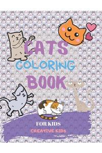 Cats Coloring Book For Kids