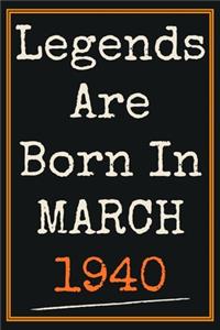 Legends Are Born in March 1940 Notebook