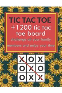 TIC TAC TOE +1200 tic tac toe board