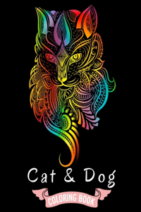 Cat & Dog Coloring Book