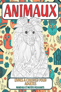 Livres à colorier pour adultes - Mandala et motifs relaxants - Animaux