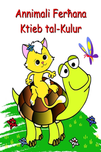 Annimali Ferħana Ktieb tal-Kulur