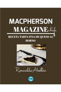 Macpherson Magazine Chef's - Receta Tarta fina de queso al horno