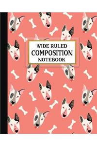 Wide Ruled Composition Notebook