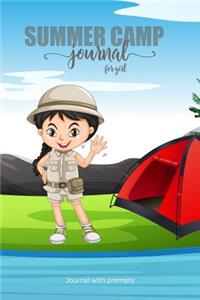 SUMMER CAMP Journal for Girl Journal with prompts