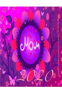 Beautiful Colorful Mom 18 Month 2019-2020 Academic Year Monthly Planner