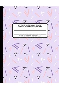 Composition Book Graph Paper 4x4