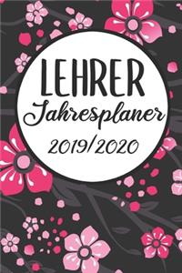 Lehrer Jahresplaner 2019 / 2020