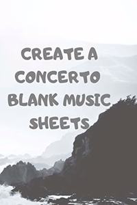 Create a Concerto Blank Music Sheets