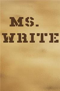 Ms. Write