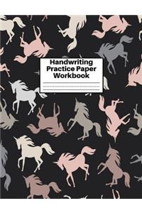 Handwriting Practice Paper Workbook