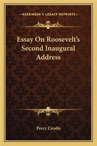 Essay On Roosevelt's Second Inaugural Address