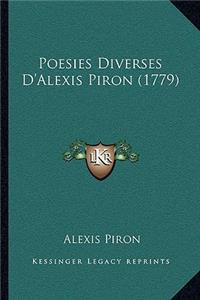 Poesies Diverses D'Alexis Piron (1779)