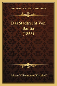 Stadtrecht Von Bantia (1853)