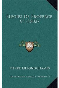 Elegies de Properce V1 (1802)