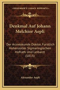 Denkmal Auf Johann Melchior Aepli